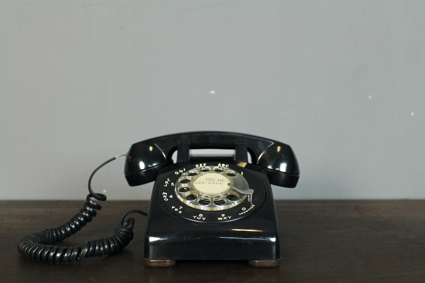 Black Rotary Telephone