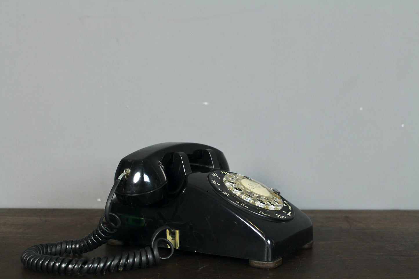 Black Rotary Telephone