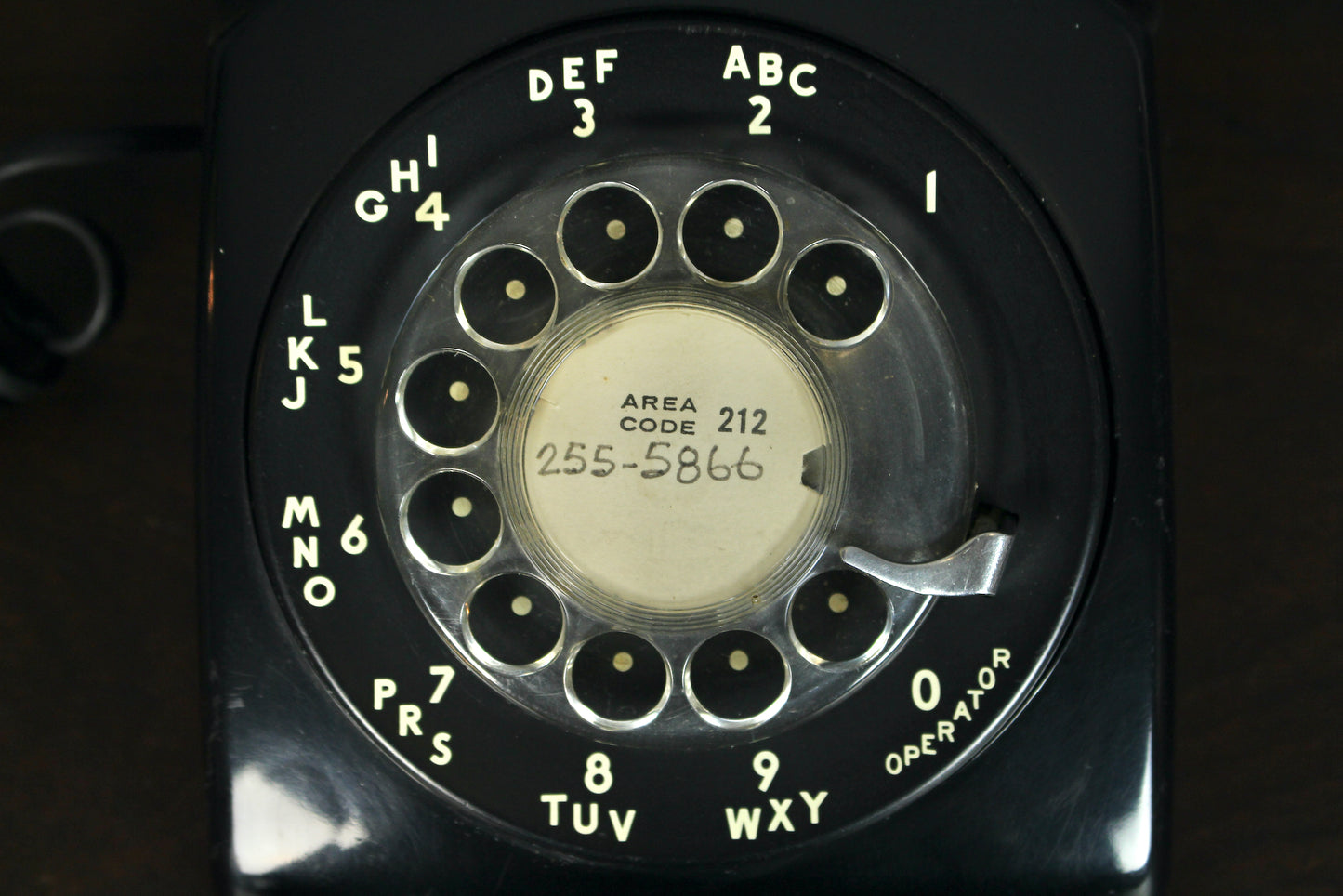 Black Rotary Telephone