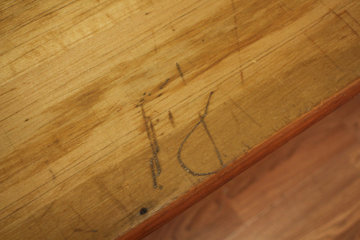 1930s Slim Industrial Folding Table C - ONLINE ONLY