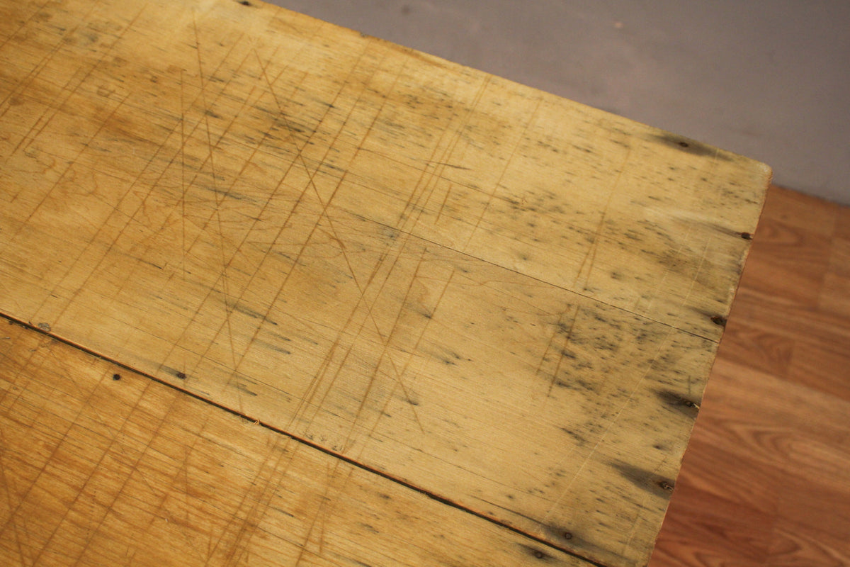 1930s Slim Industrial Folding Table C - ONLINE ONLY