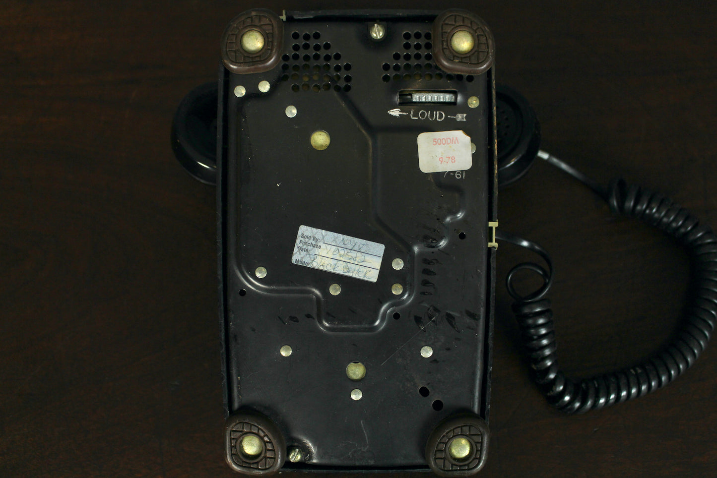 Black Rotary Telephone