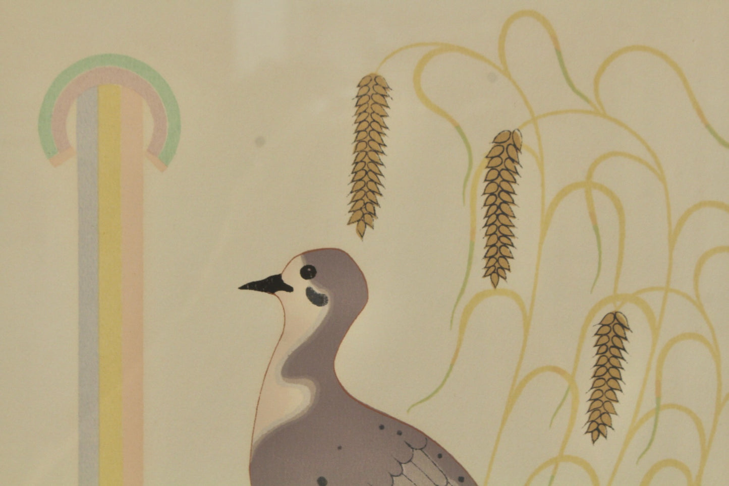 "Dove & Rainbow" 1951 Gerald Nailor Serigraph