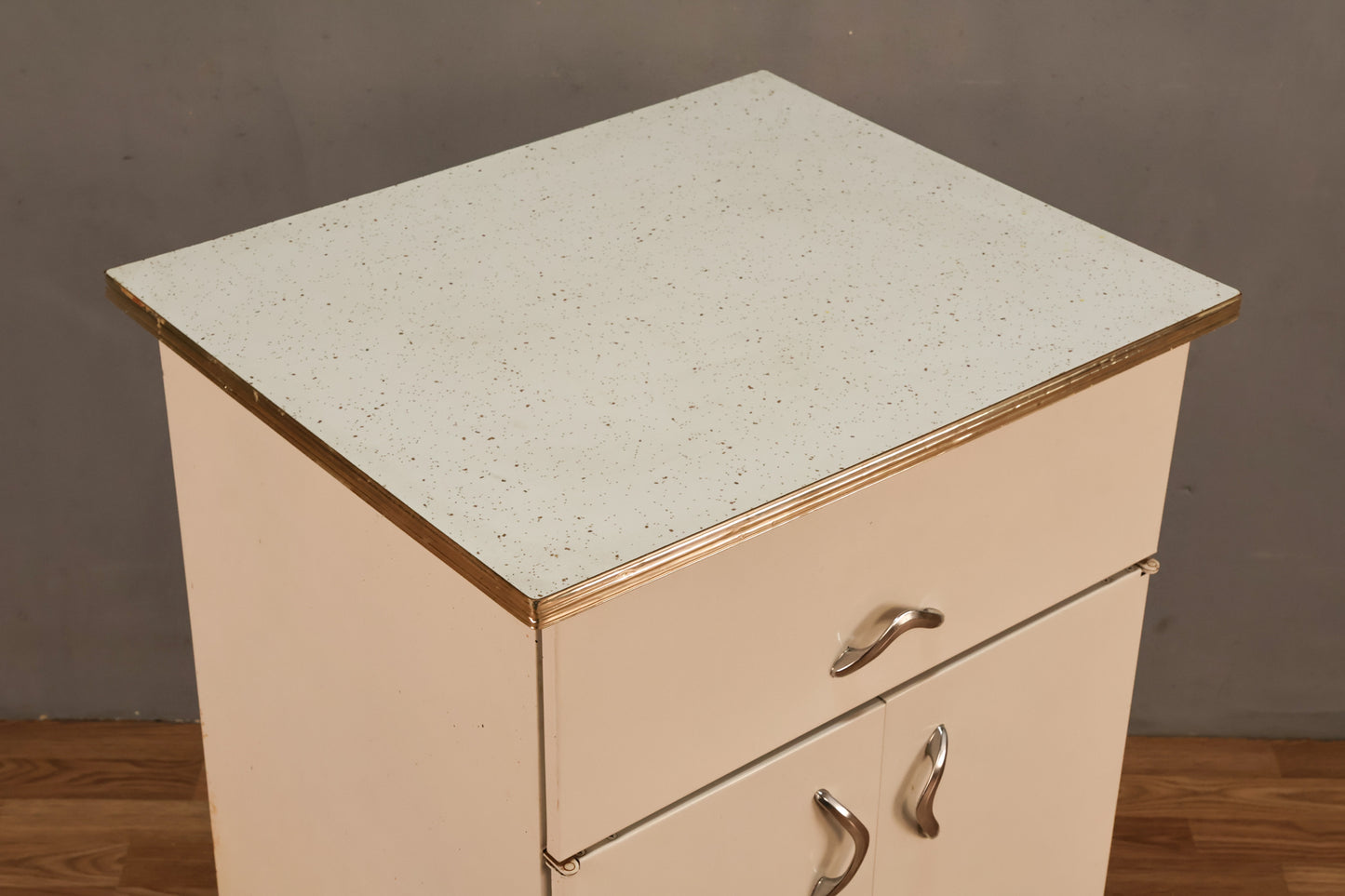 Atomic White Metal Kitchen Cabinet - ONLINE ONLY
