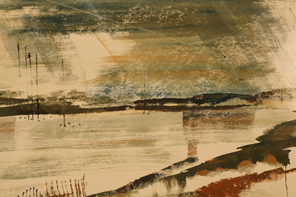 "Meadows" Alfred Birdsey Watercolor Painting - ONLINE ONLY