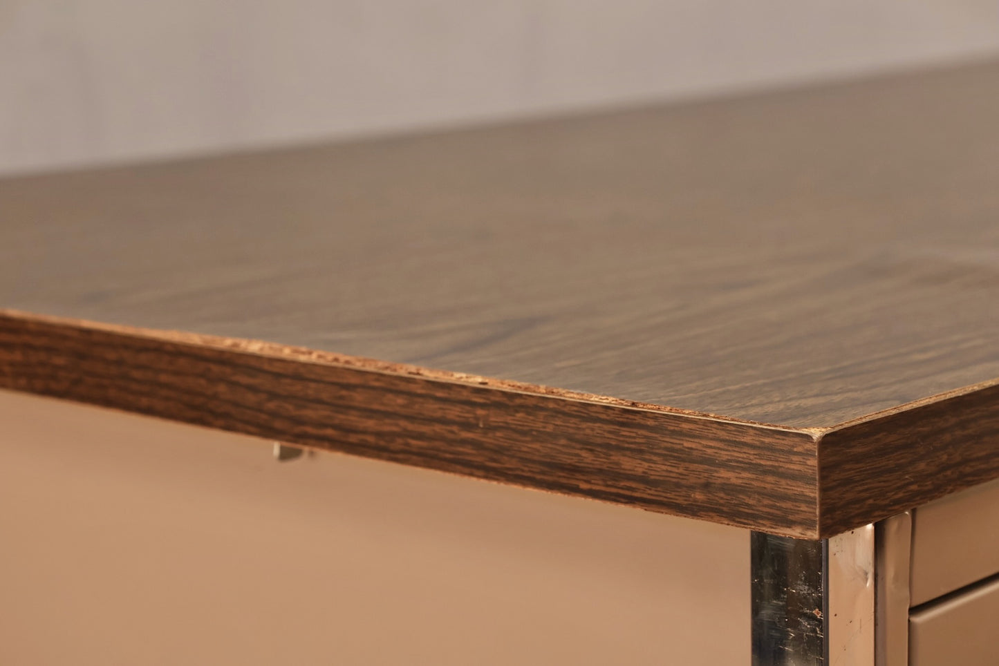 Industrial Metal & Laminate 6-Drawer Desk - ONLINE ONLY