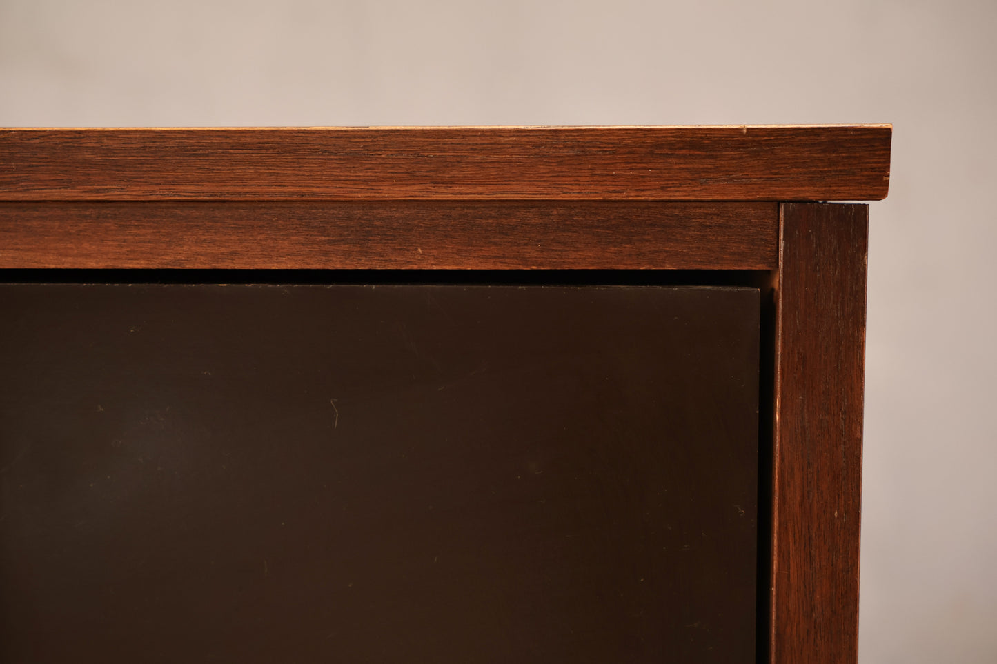 Mid Century Laminate & Black Nightstand A