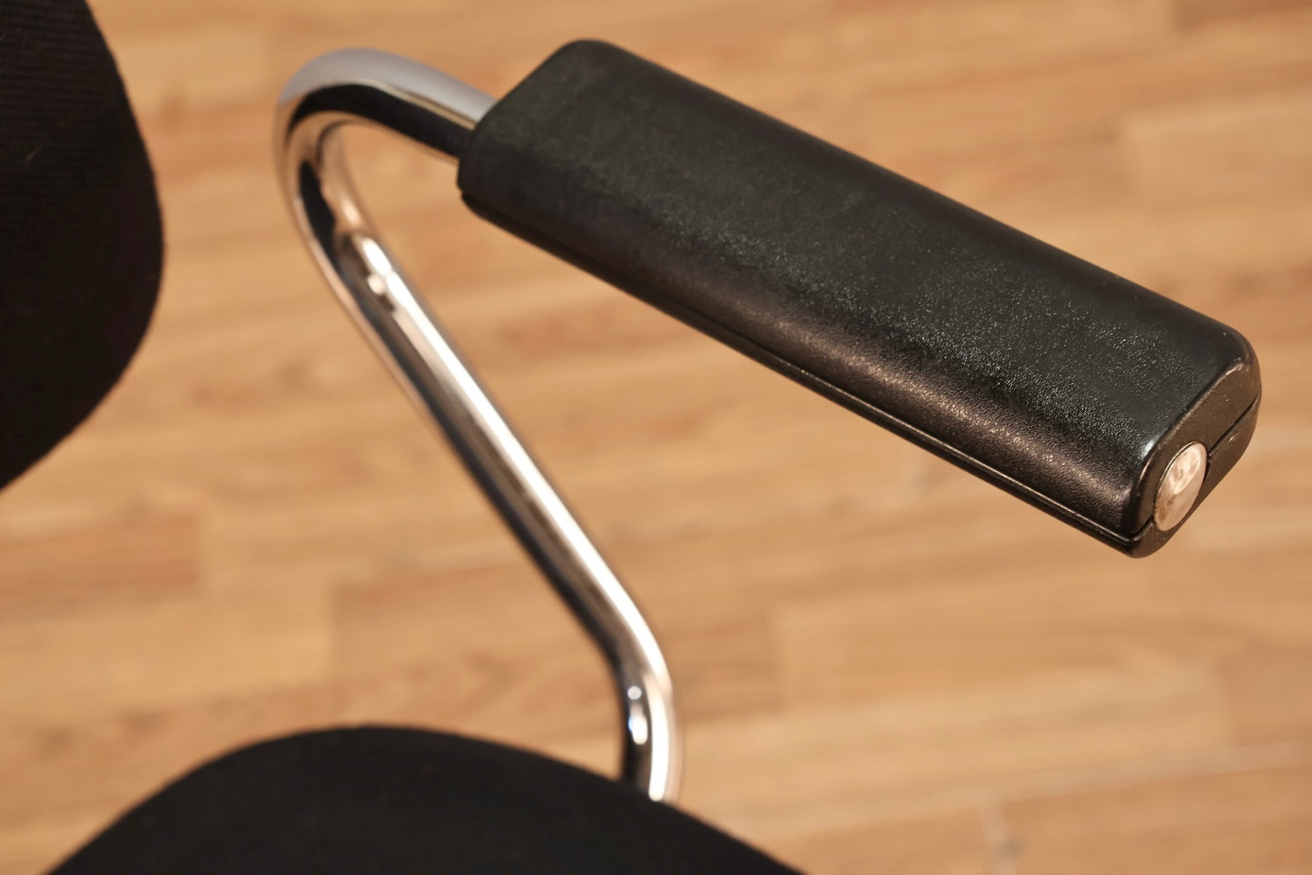 Italian Black & Steel Desk Chair