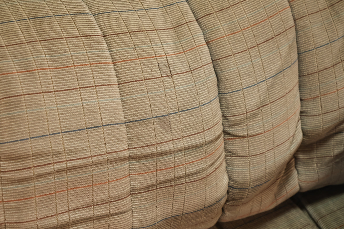 Neutral Grid Loveseat - ONLINE ONLY