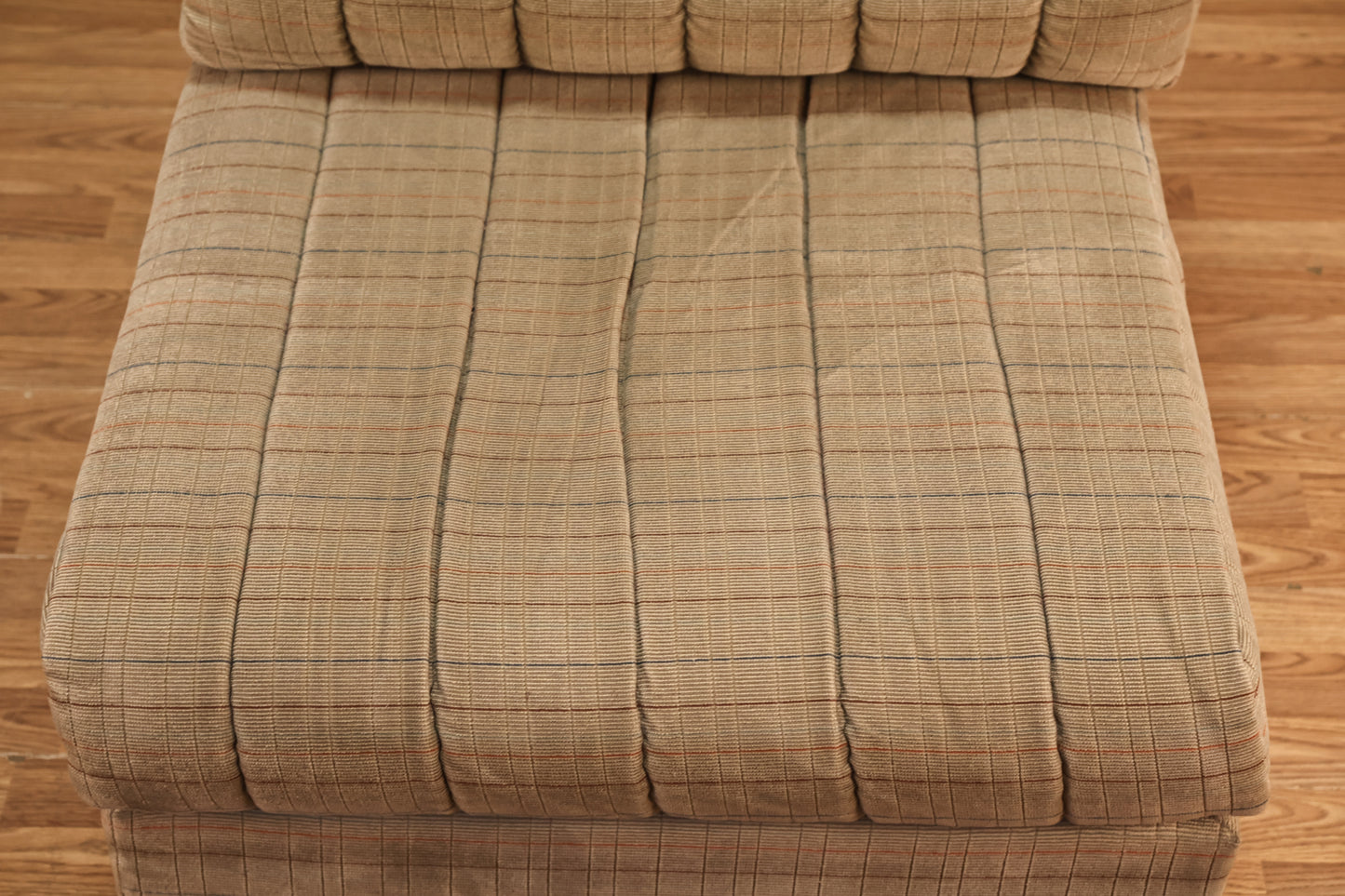 Neutral Grid Slipper Chair - ONLINE ONLY