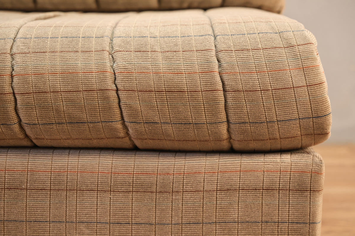 Neutral Grid Slipper Chair - ONLINE ONLY