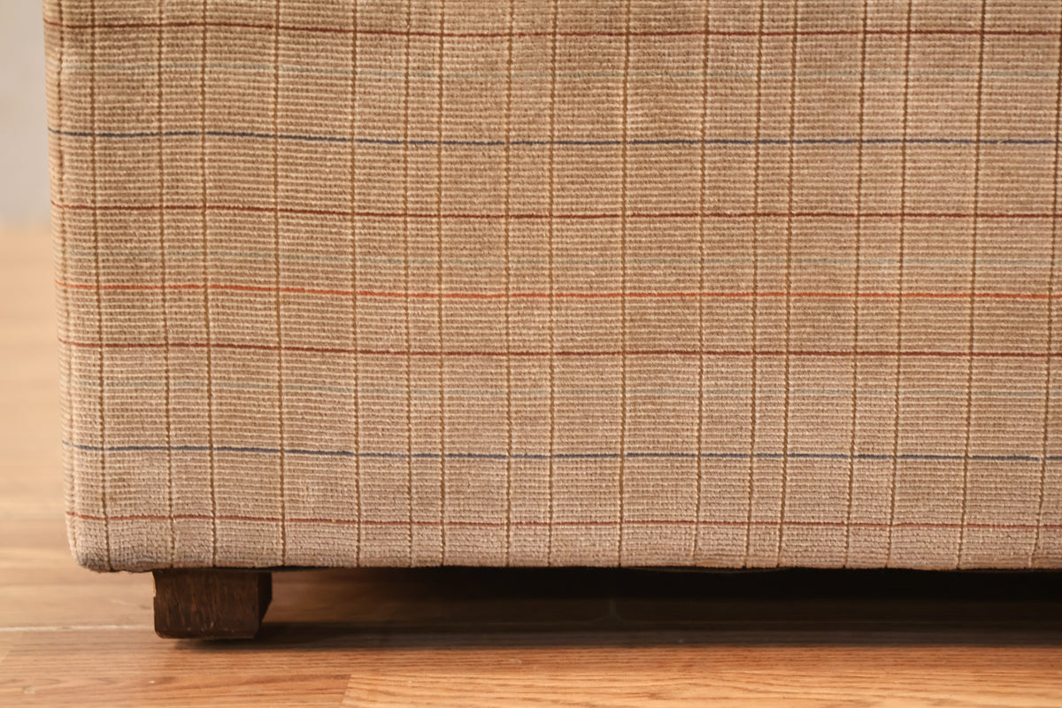 Neutral Grid Slipper Chair - ONLINE ONLY