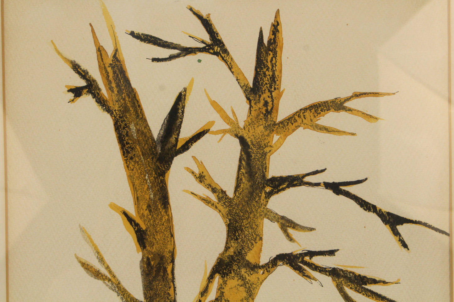 "Winter Branch" Mixed Media Painting