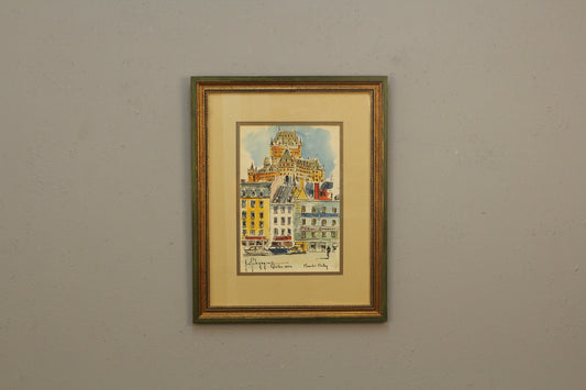 "Quebec, 1954" Watercolor Painting