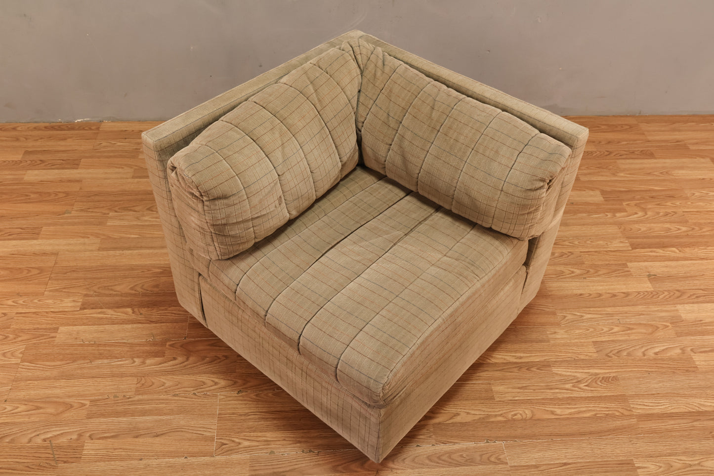 Neutral Grid Corner Seat - ONLINE ONLY
