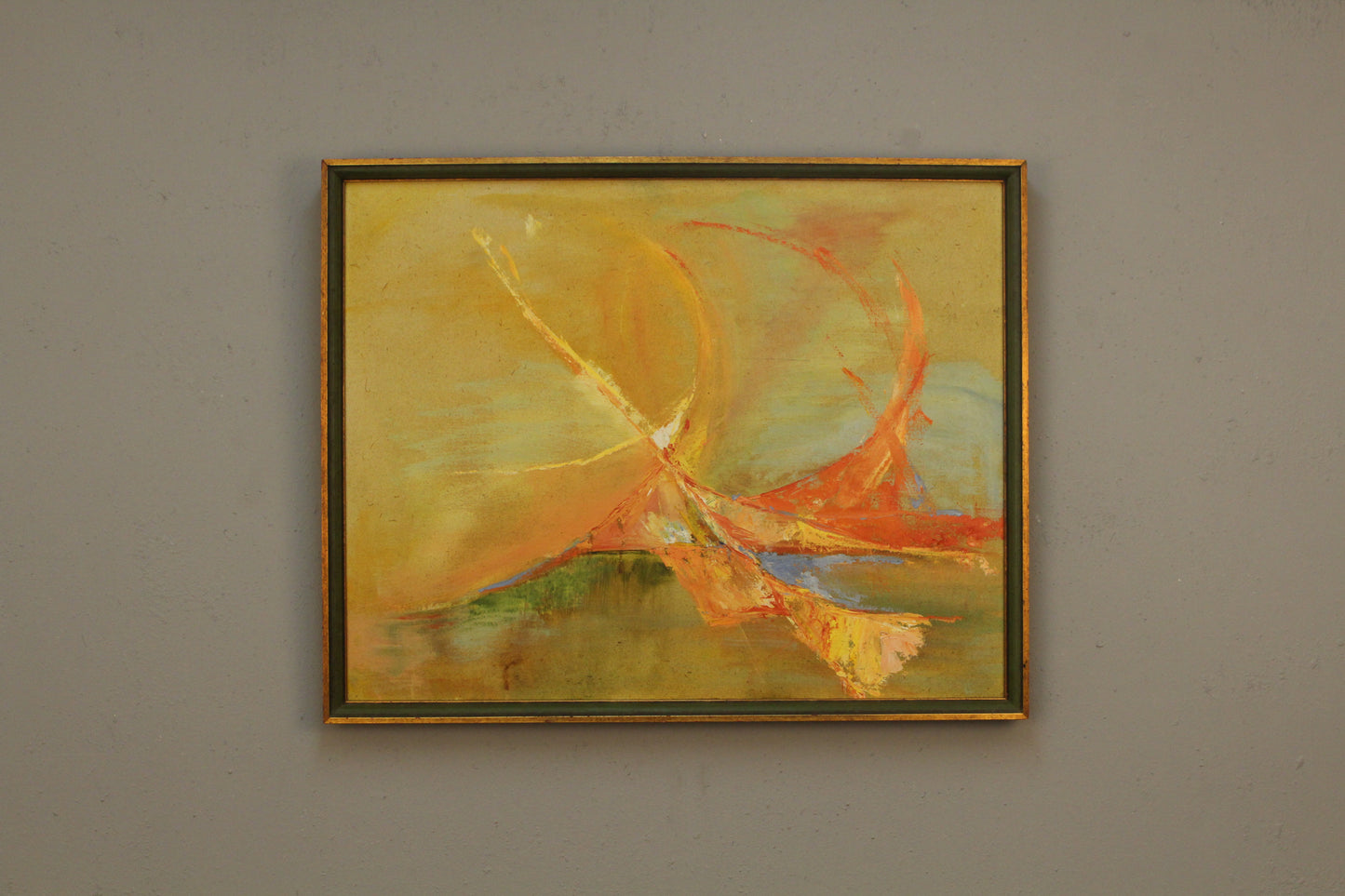 "Orange Arc" Abstract Painting