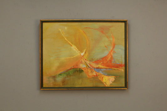"Orange Arc" Abstract Painting