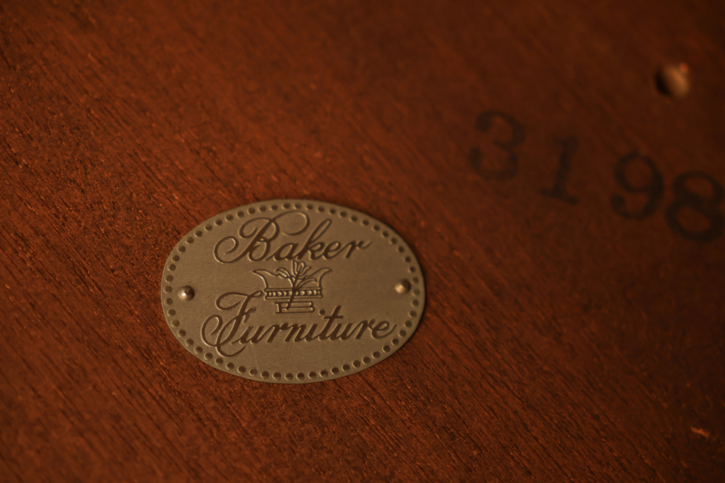 Baker Round Burl Coffee Table - ONLINE ONLY