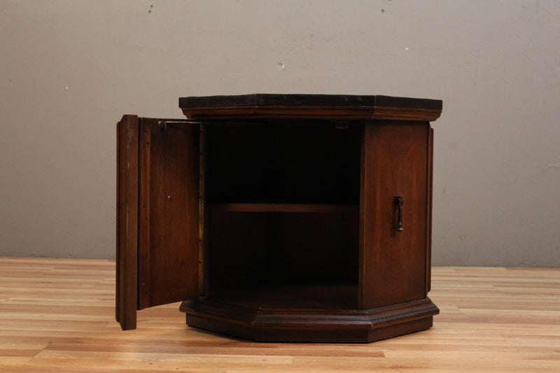 Slate-Top Octagonal End Table - ONLINE ONLY