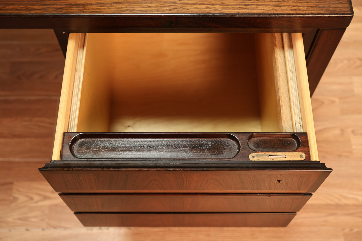 Large Danish Rosewood Executive Desk