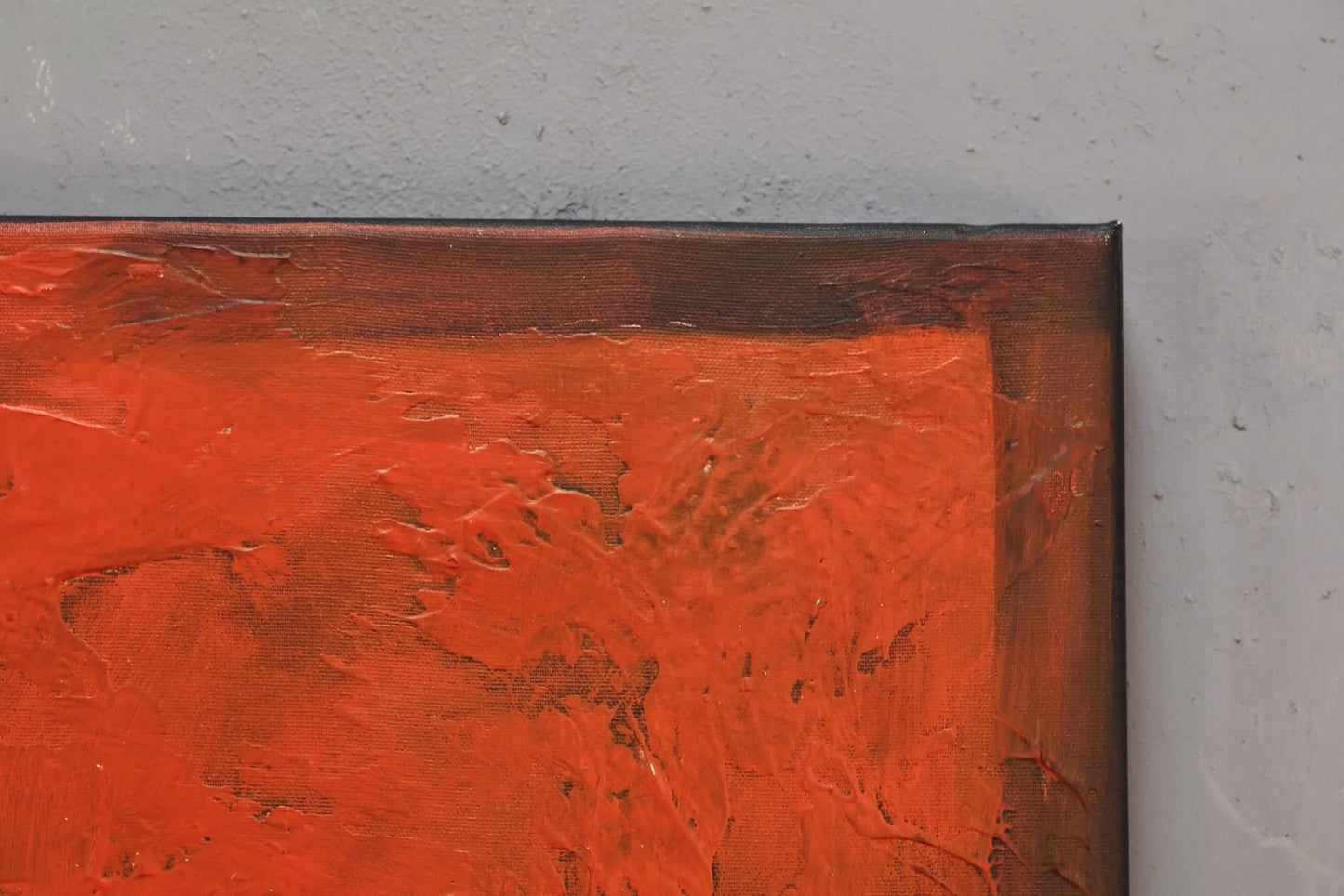 "Fiery Facade" Abstract Painting