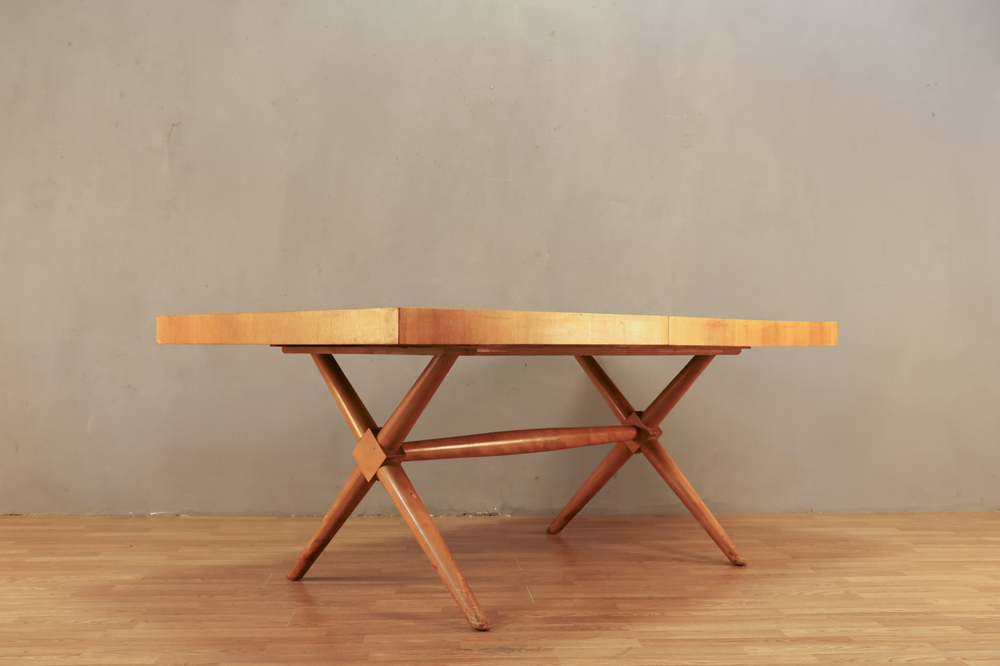 T.H. Robsjohn-Gibbings Dining Table with Leaf - ONLINE ONLY