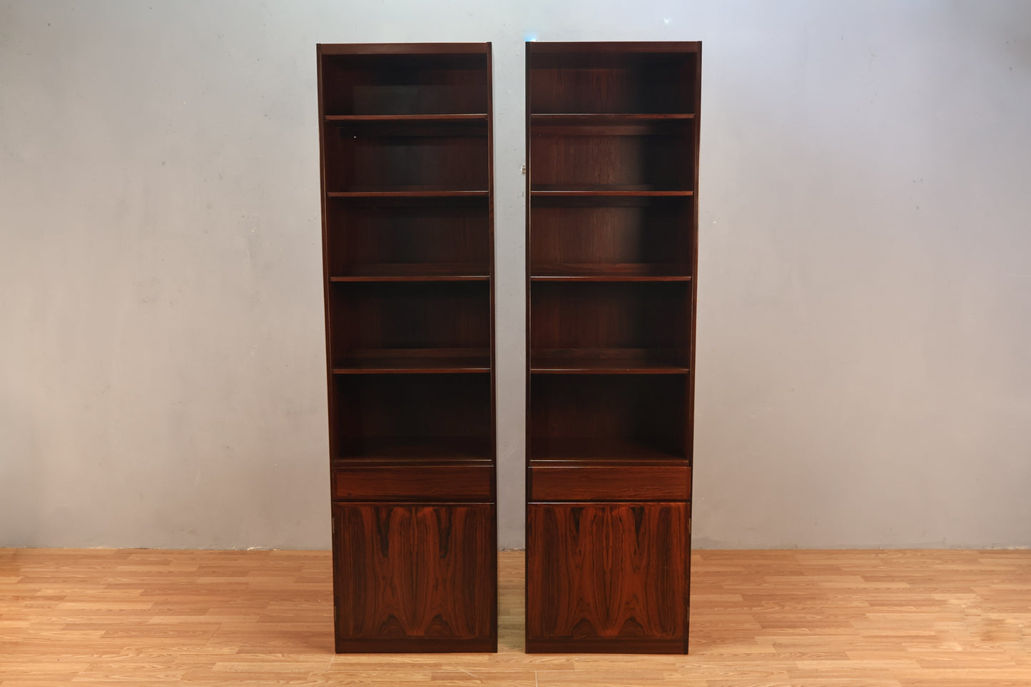 Slim Danish Rosewood Wall Unit