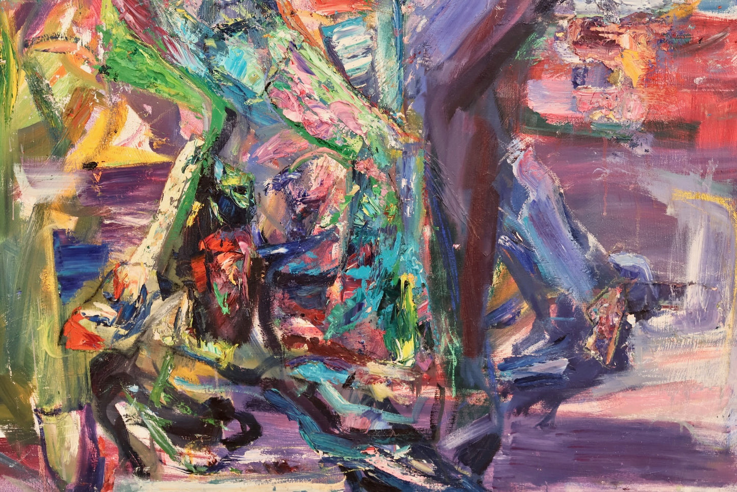 Large "Salsa" Abstract Painting - ONLINE ONLY