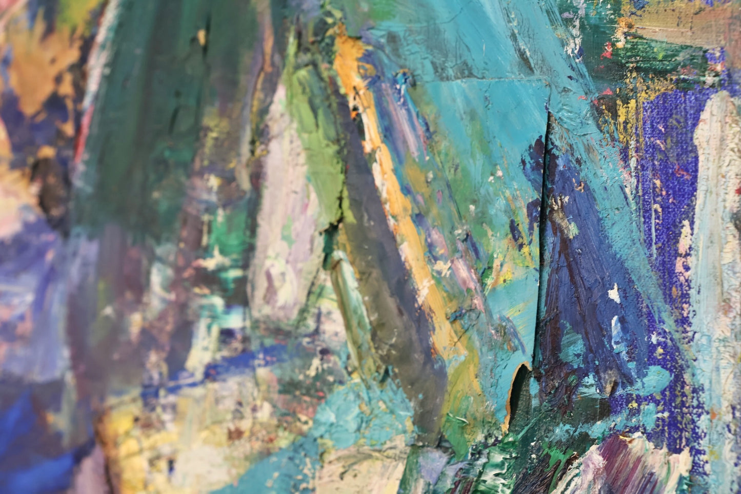 Large "Salsa" Abstract Painting - ONLINE ONLY