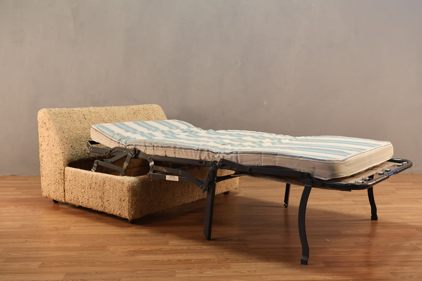 Woven Oatmeal Sleeper Junior Loveseat