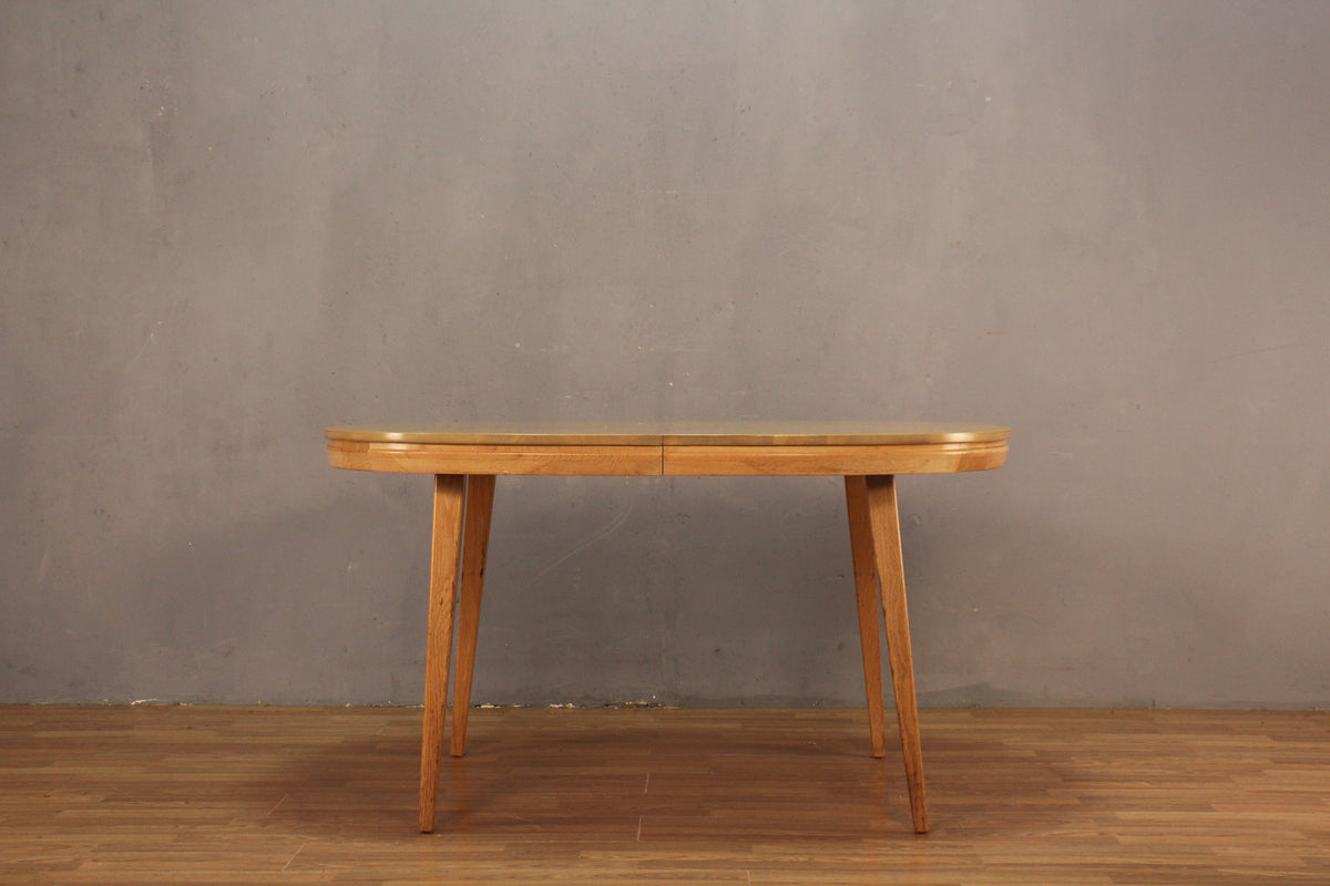 Mid Century Blonde Oval Dining Table - ONLINE ONLY