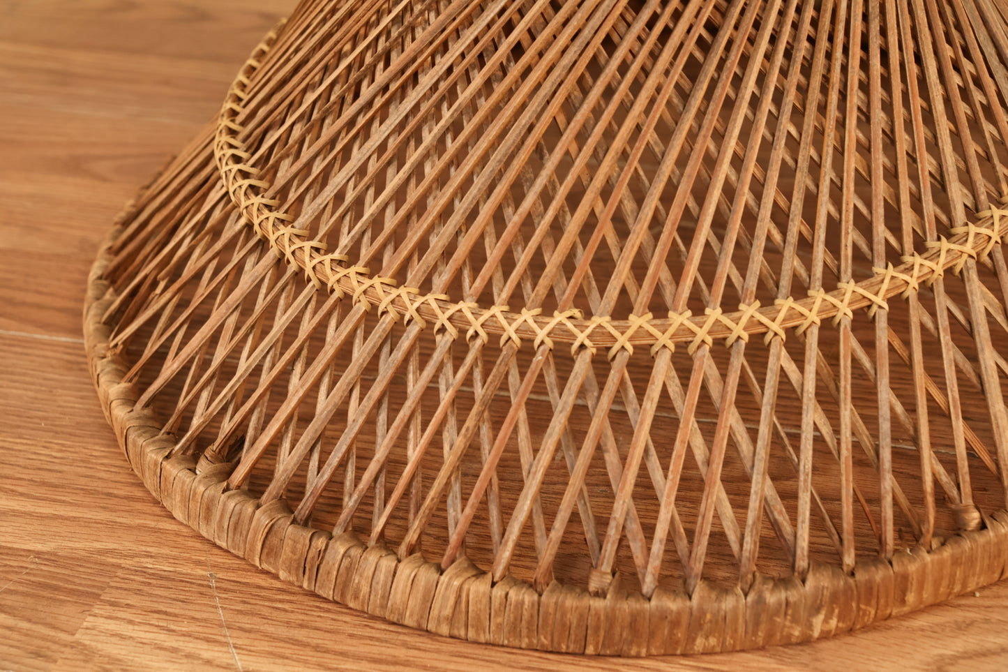 Hourglass Rattan & Glass Side Table - ONLINE ONLY