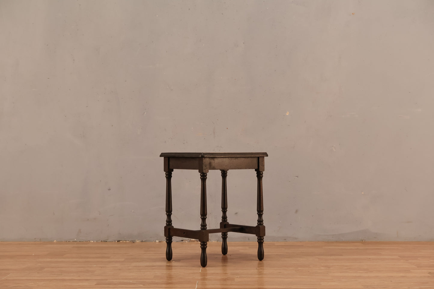 Petite Dark Wood Side Table - ONLINE ONLY