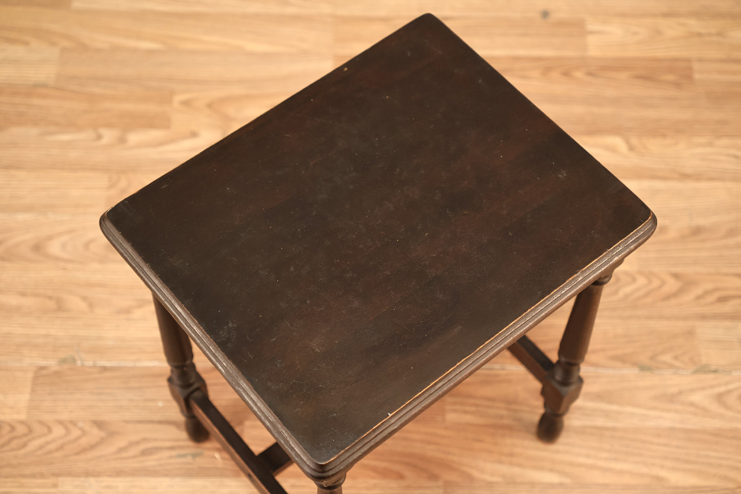 Petite Dark Wood Side Table - ONLINE ONLY