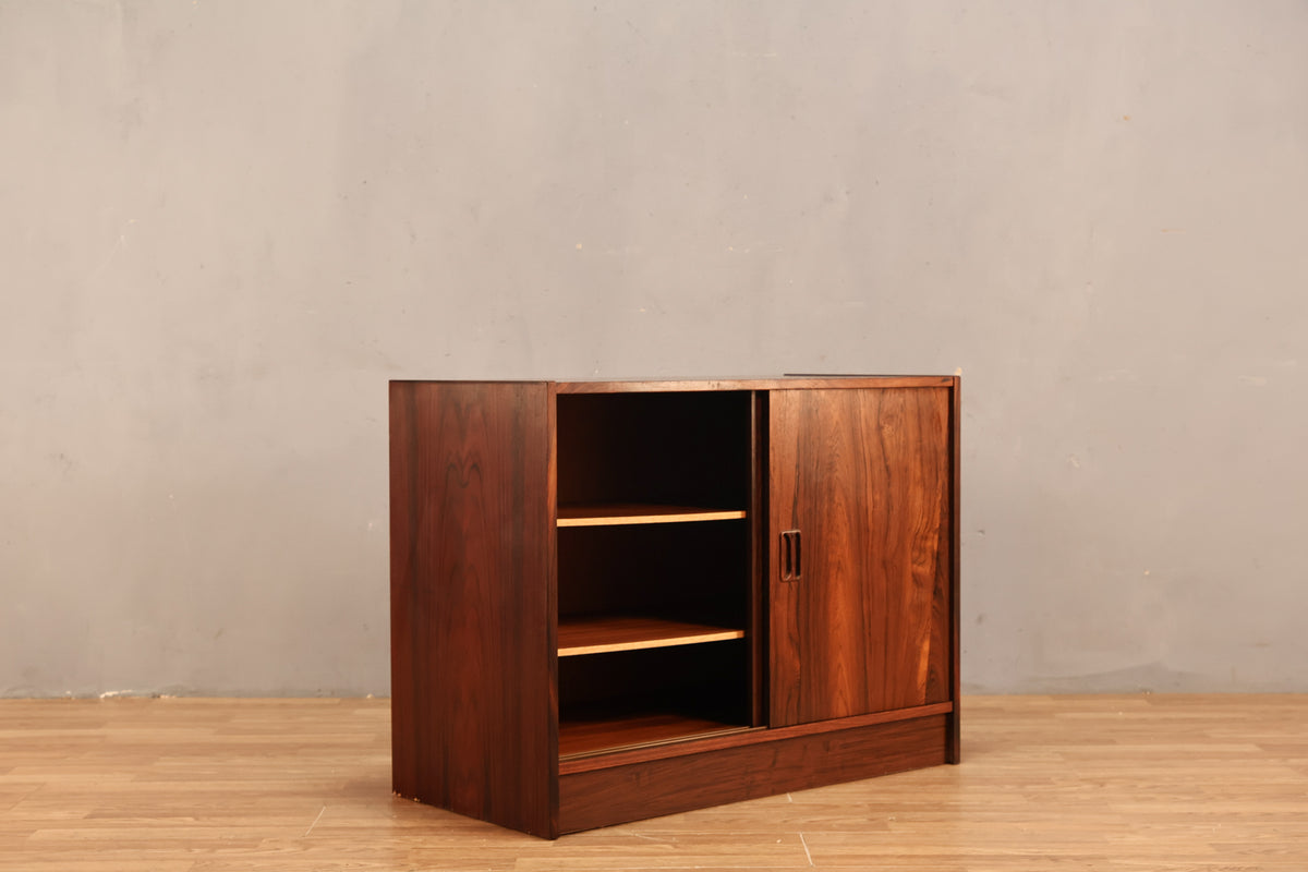 Danish Rosewood Sliding-Door Cabinet