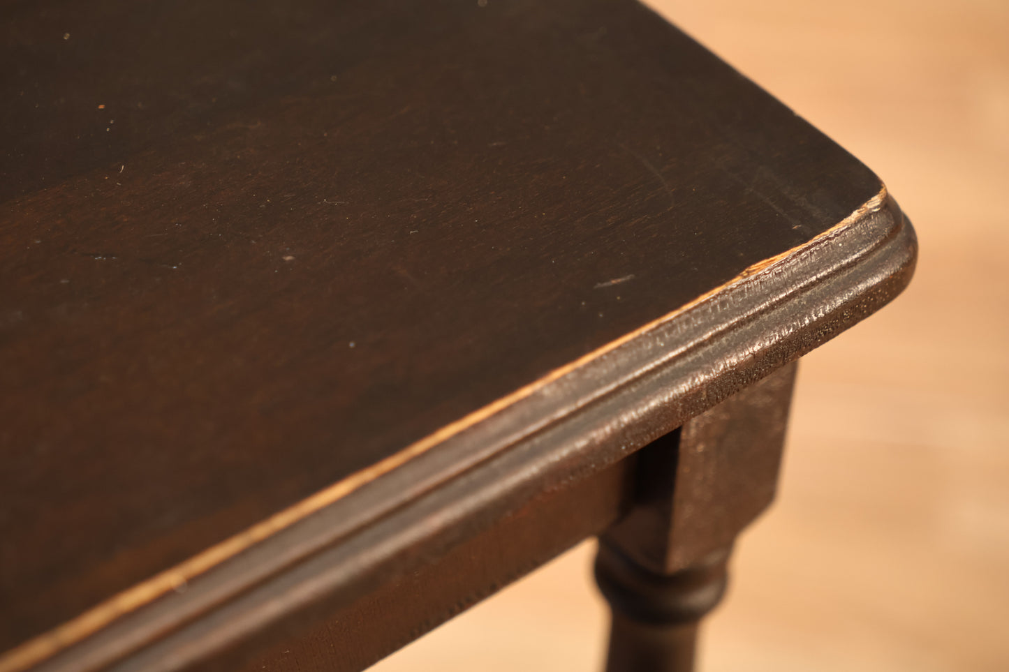 Petite Dark Wood Side Table - ONLINE ONLY