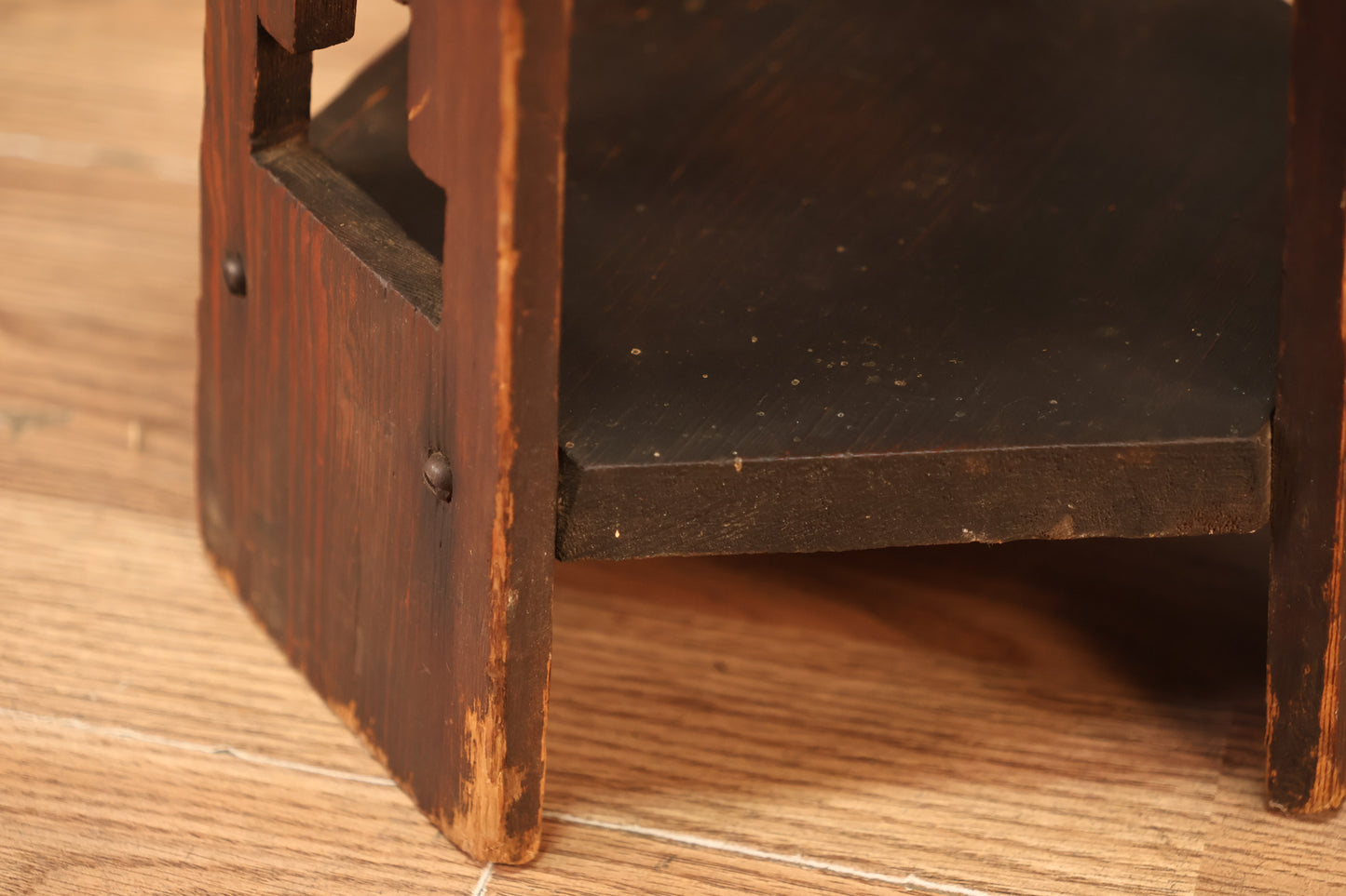 Arts & Crafts Hexagonal Oak Side Table