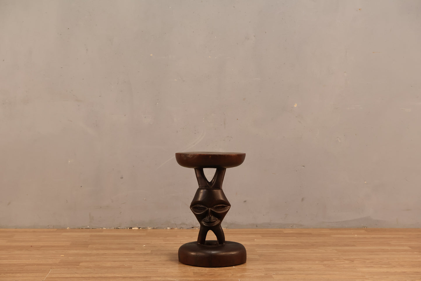 Central African Carved Stool Q