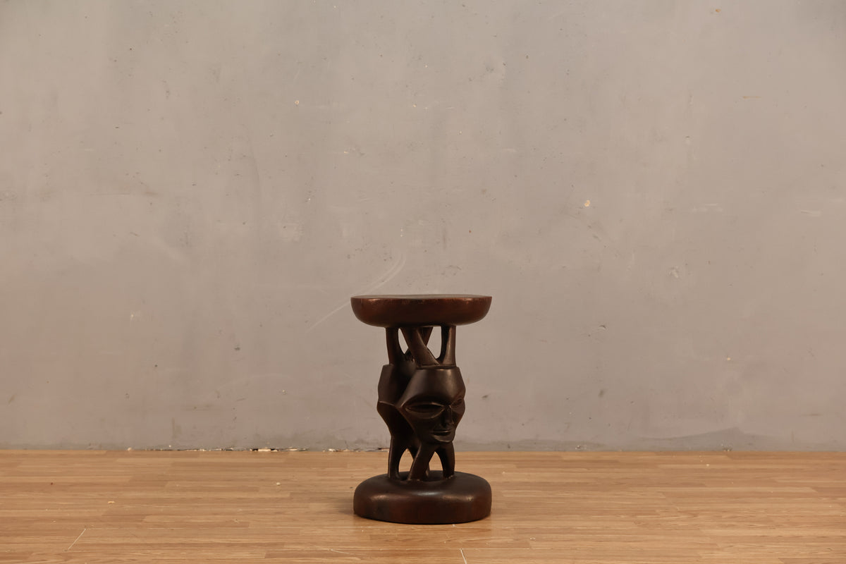 Central African Carved Stool Q