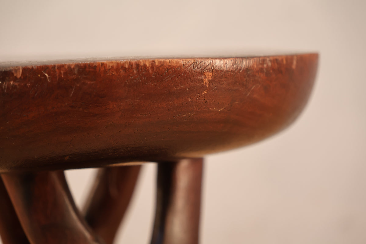 Central African Carved Stool Q