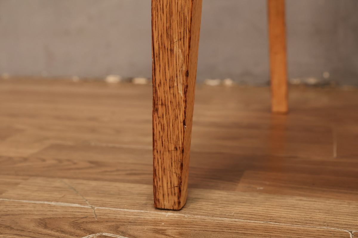 Mid Century Blonde & Pale Pink Side Chair
