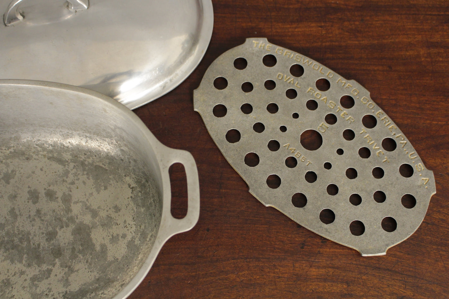 1940s Griswold Cast Aluminum Dutch Oven