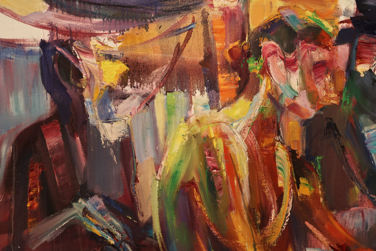 Large "Tempo" Abstract Painting