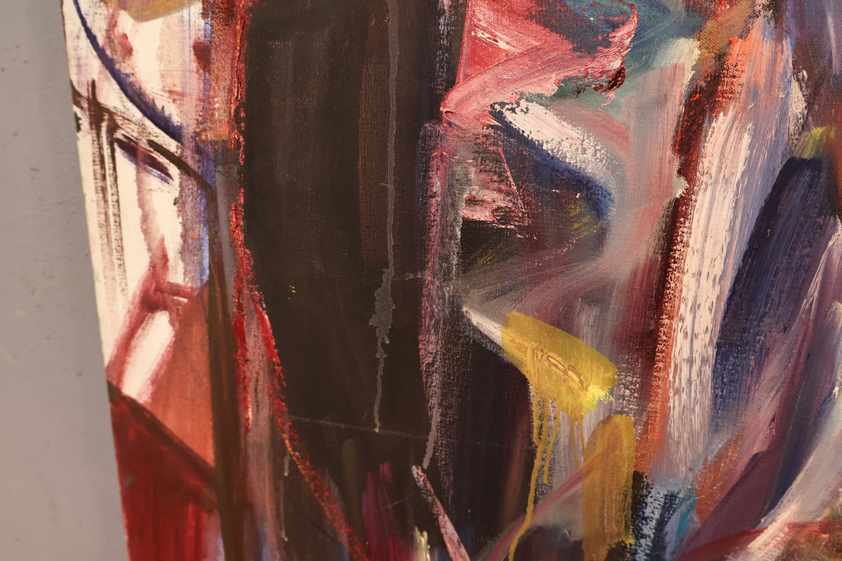 Large "Tempo" Abstract Painting