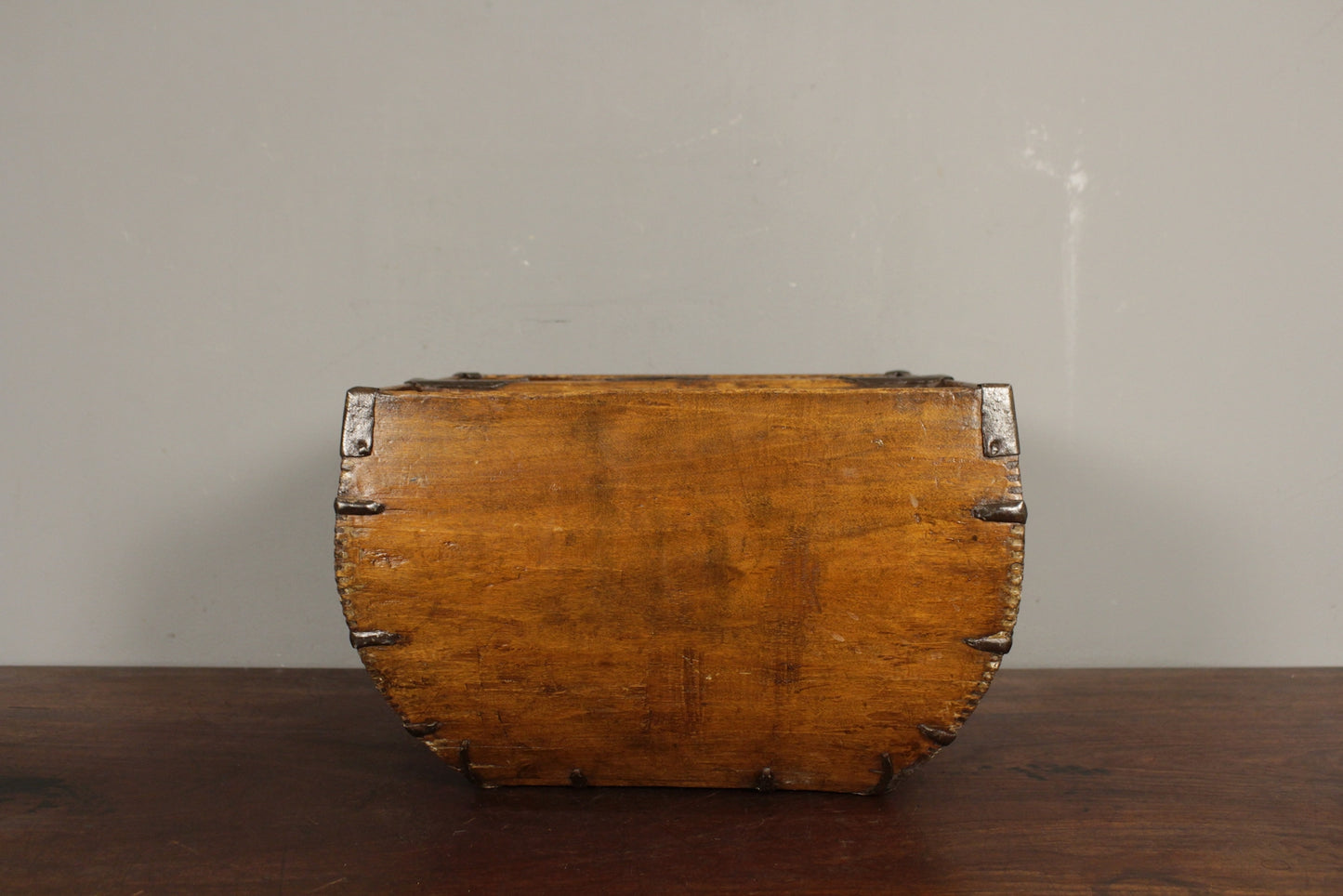 Antique Chinese Wooden Rice Basket