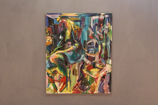 Large "Pondering" Abstract Painting