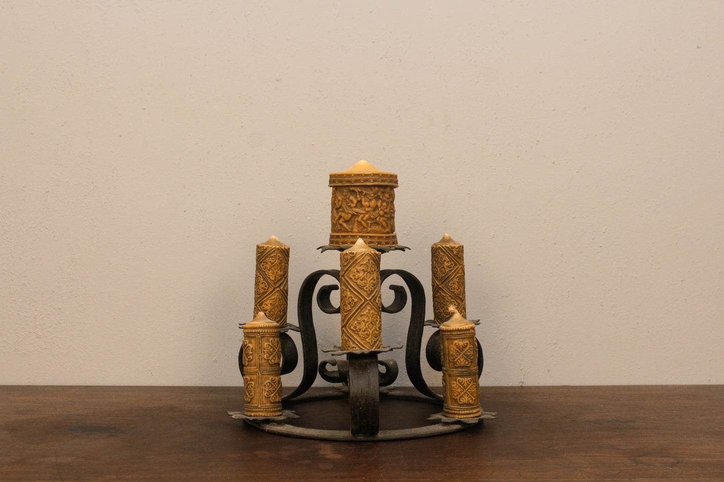Hand-Forged Iron Candelabra