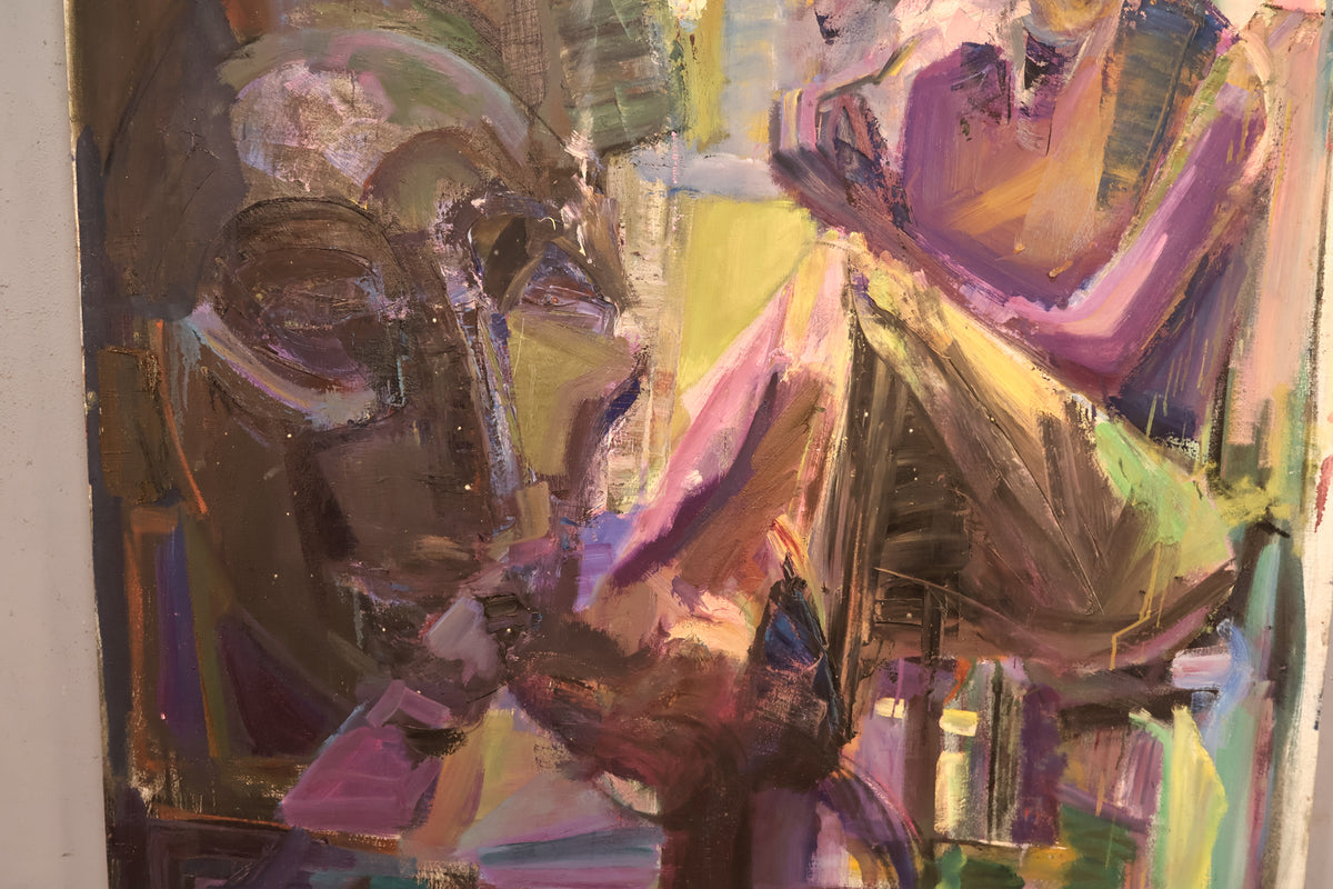 Large "Reflection" Abstract Painting