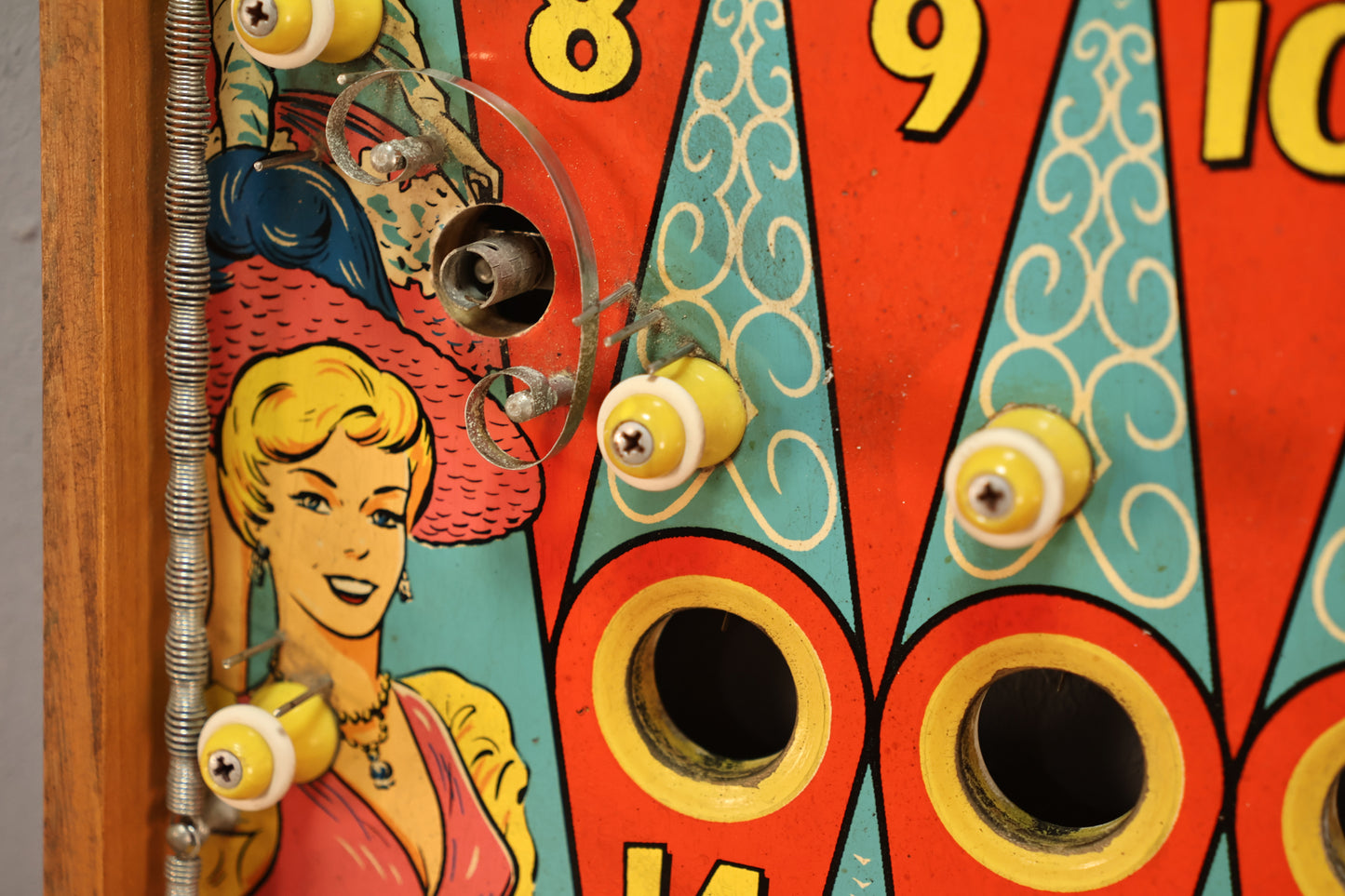 1960s "Can Can" Reclaimed Pinball Art