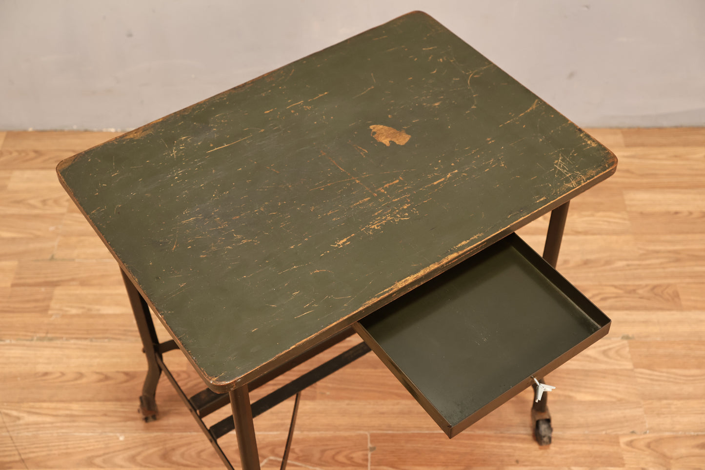Industrial Dark Green Typewriter Table